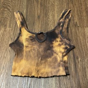 Bleached crop top